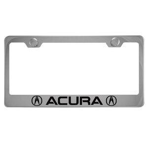 Acura Chrome License Plate Frame With Cap